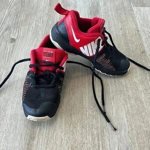 Boys Nike Team Hustle Quick Black Basketball Sneakers - 922681-002 - 13C